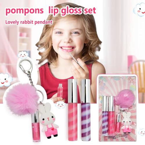 IBI Keychain Lip Glosses Set for Girls on Party Favor
| IBI Moisturizing Shimmer Lip Glosses 3Pcs Assorted Flavors for