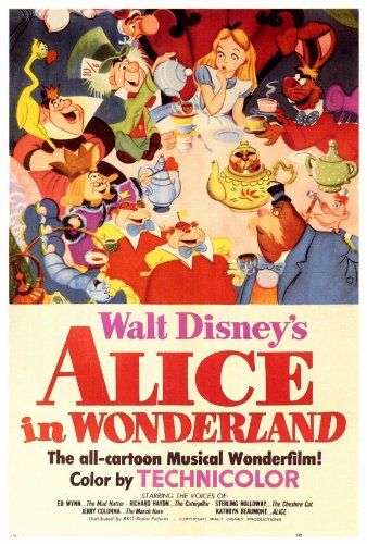Alice in Wonderland Movie Poster 27x40 for Home Decor Movie Lovers Scene Ready for Framing Special Offer_sizes Milton_GL