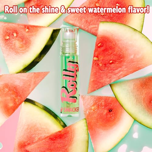 Rolly Lip Gloss Watermelon | Classic Roller-Ball Design for a Cooling Sensation | Hydrating & Moisturizing Shine  
Rolly